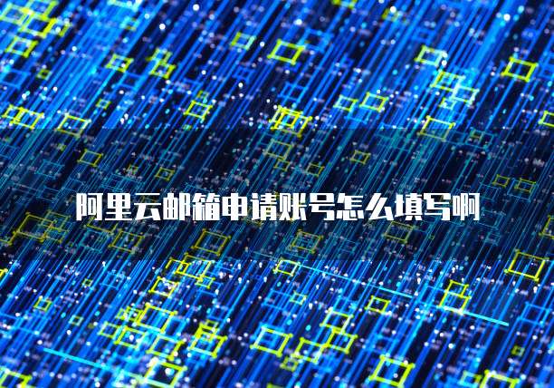 阿里云邮箱申请账号怎么填写啊
