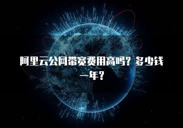 阿里云公网带宽费用高吗？多少钱一年？
