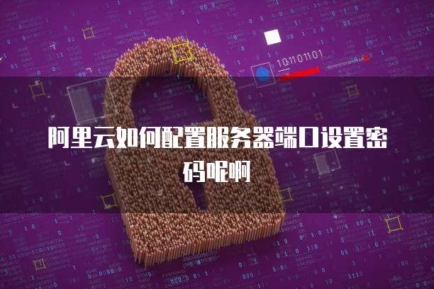 阿里云如何配置服务器端口设置密码呢啊