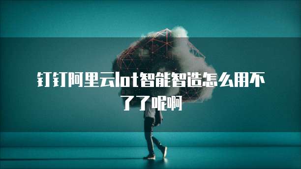 钉钉阿里云lot智能智造怎么用不了了呢啊