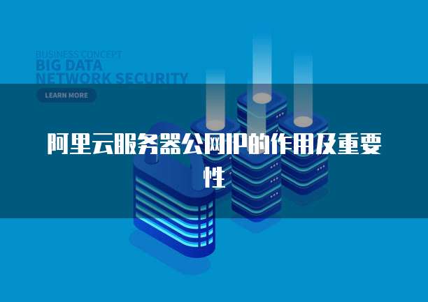 阿里云服务器公网IP的作用及重要性