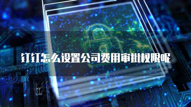 钉钉怎么设置公司费用审批权限呢