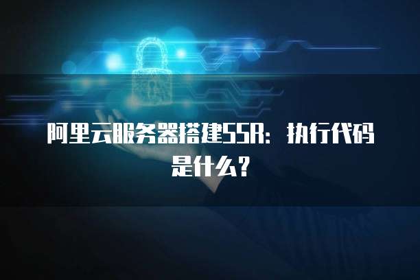 阿里云服务器搭建SSR：执行代码是什么？
