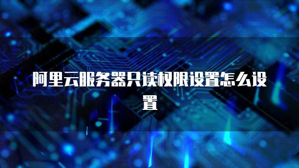 阿里云服务器只读权限设置怎么设置