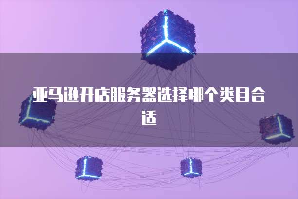 亚马逊开店服务器选择哪个类目合适