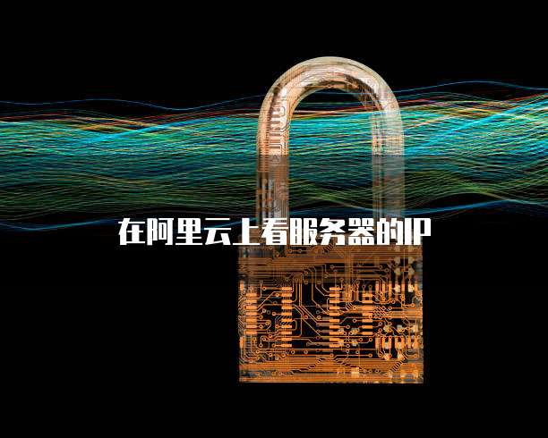 在阿里云上看服务器的IP