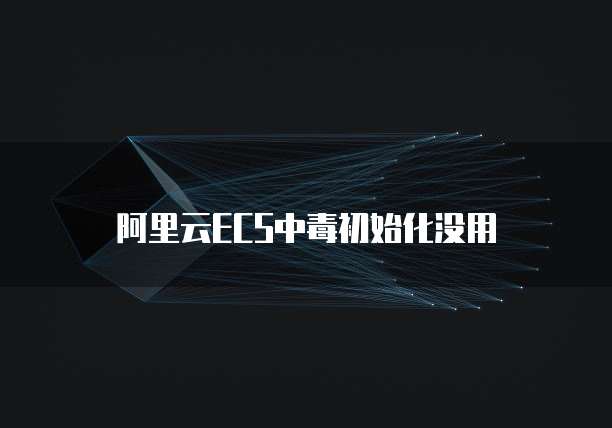 阿里云ECS中毒初始化没用