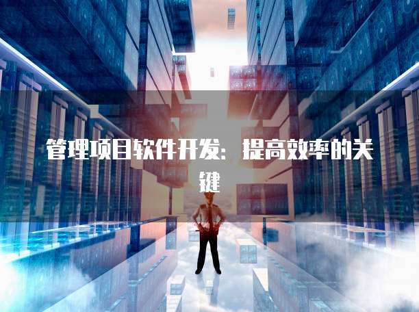 管理项目软件开发：提高效率的关键