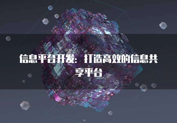 信息平台开发：打造高效的信息共享平台