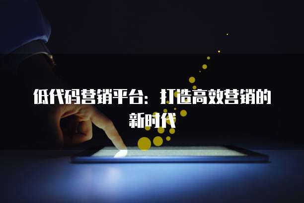 低代码营销平台：打造高效营销的新时代