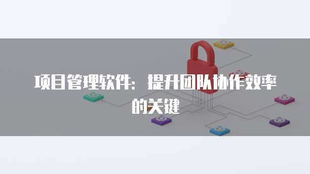 项目管理软件：提升团队协作效率的关键