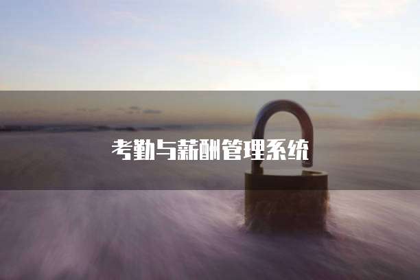 考勤与薪酬管理系统