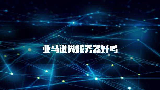 亚马逊做服务器好吗