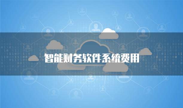 智能财务软件系统费用