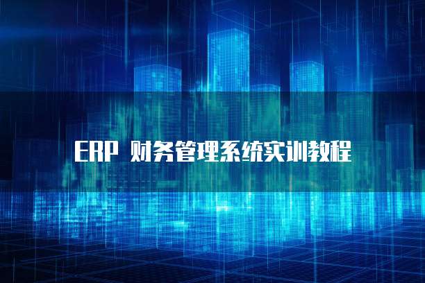 ERP 财务管理系统实训教程