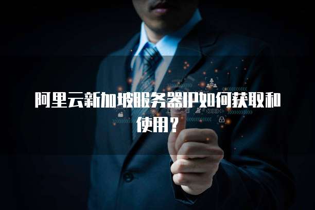 阿里云新加坡服务器IP如何获取和使用？