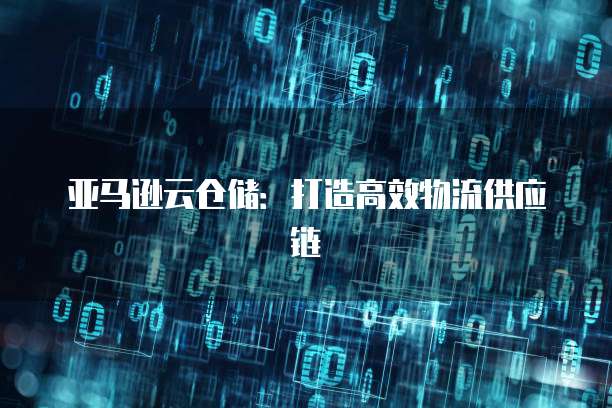 亚马逊云仓储：打造高效物流供应链