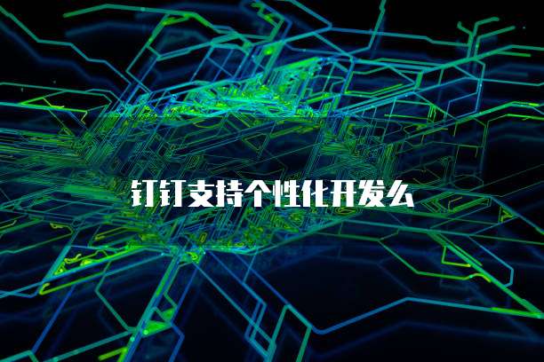 钉钉支持个性化开发么