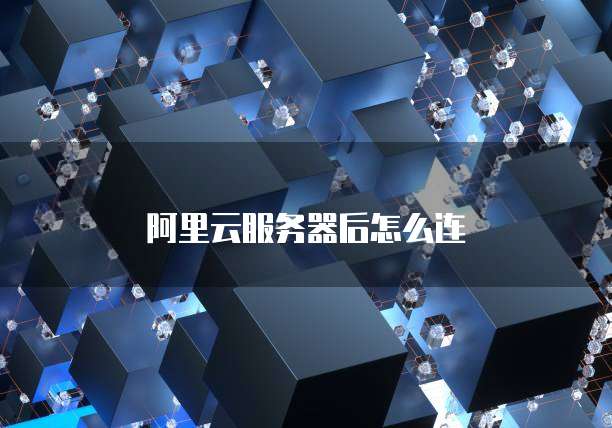 阿里云服务器后怎么连