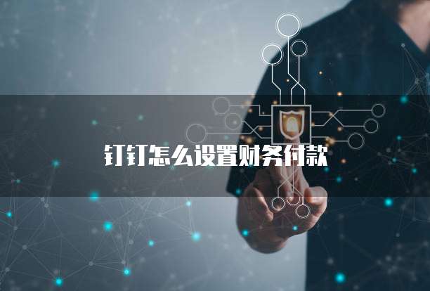 钉钉怎么设置财务付款