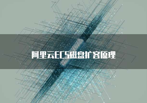 阿里云ECS磁盘扩容原理