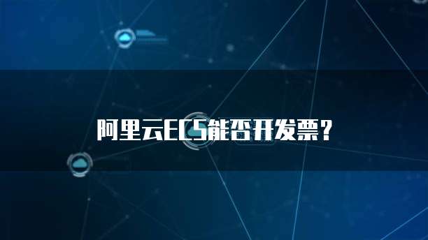 阿里云ECS能否开发票？