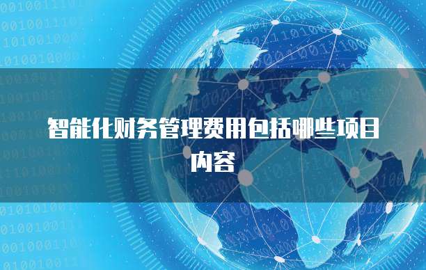 智能化财务管理费用包括哪些项目内容