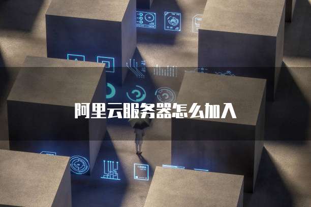 阿里云服务器怎么加入