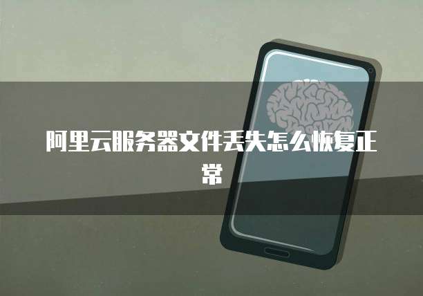 阿里云服务器文件丢失怎么恢复正常
