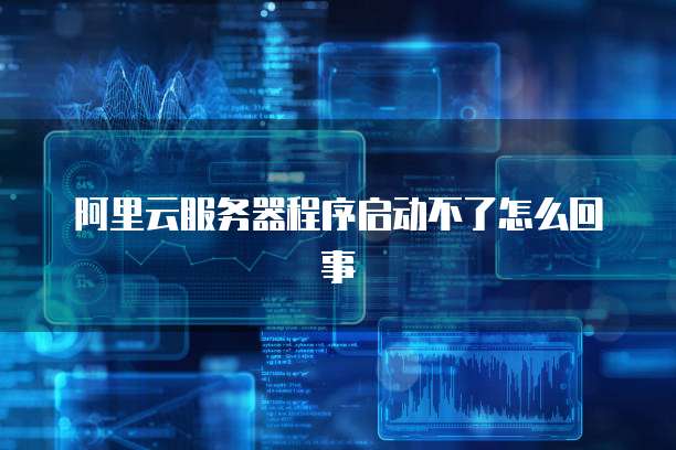 阿里云服务器程序启动不了怎么回事