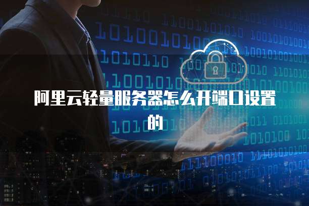 阿里云轻量服务器怎么开端口设置的