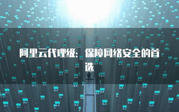 阿里云代理级：保障网络安全的首选