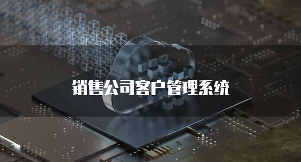 销售公司客户管理系统