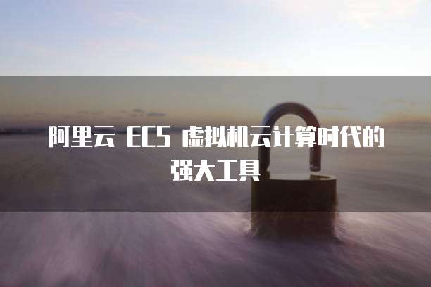阿里云ECS虚拟机云计算时代的强大工具-阿里云代理商