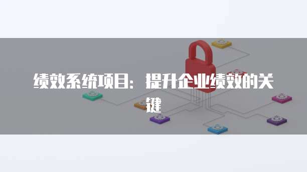 绩效系统项目：提升企业绩效的关键