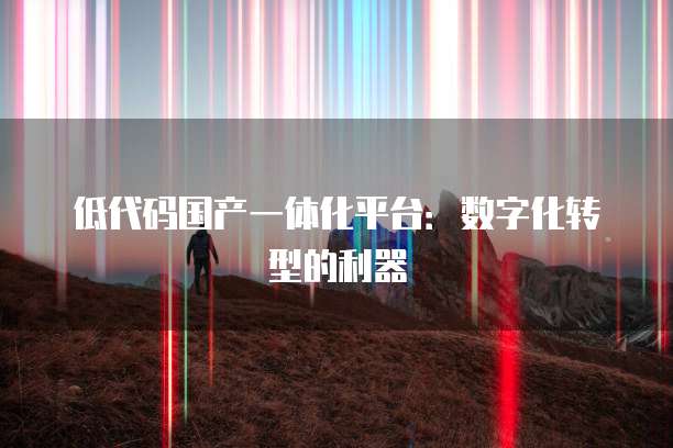 低代码国产一体化平台：数字化转型的利器