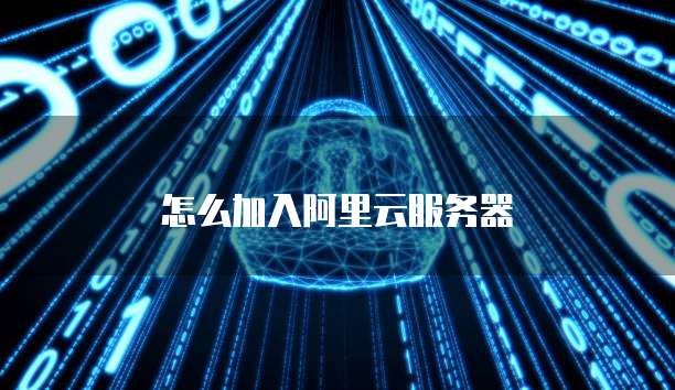 怎么加入阿里云服务器