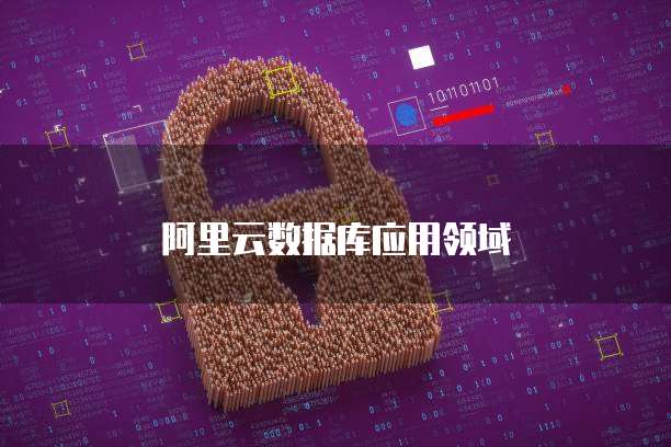 阿里云数据库应用领域