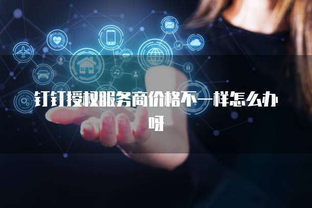 钉钉授权服务商价格不一样怎么办呀