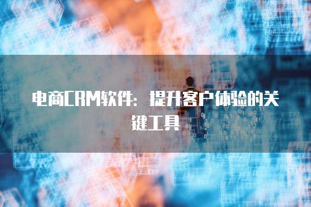 电商CRM软件：提升客户体验的关键工具