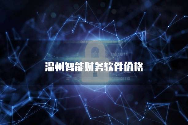温州智能财务软件价格