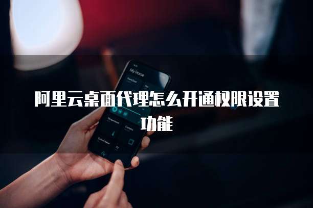 阿里云桌面代理怎么开通权限设置功能
