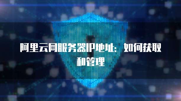 阿里云网服务器IP地址：如何获取和管理