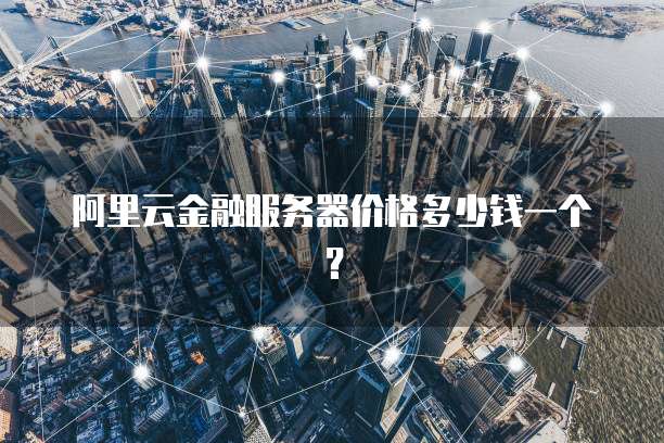 阿里云金融服务器价格多少钱一个？