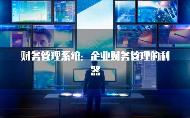 财务管理系统：企业财务管理的利器
