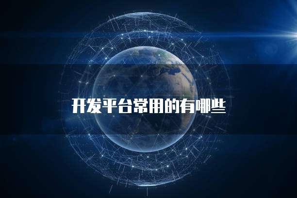 开发平台常用的有哪些
