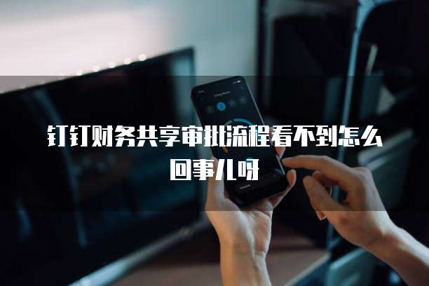 钉钉财务共享审批流程看不到怎么回事儿呀