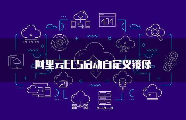 阿里云ECS启动自定义镜像