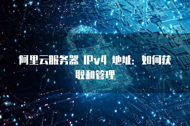 阿里云服务器 IPv4 地址：如何获取和管理