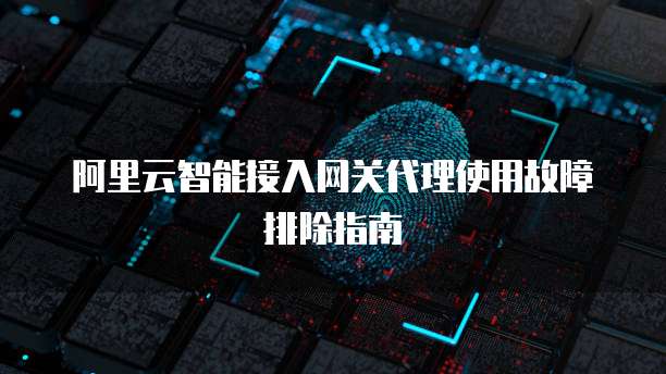 阿里云智能接入网关代理使用故障排除指南